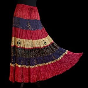 Multi-color Gathered Skirt -SOHO